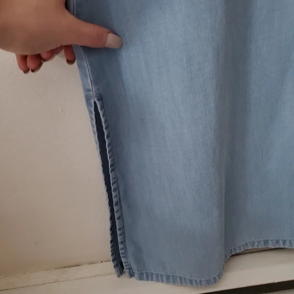 × SOLD ×Crazy Horse • Lyocel Chambray Maxi size 4P - Picture 4 of 7